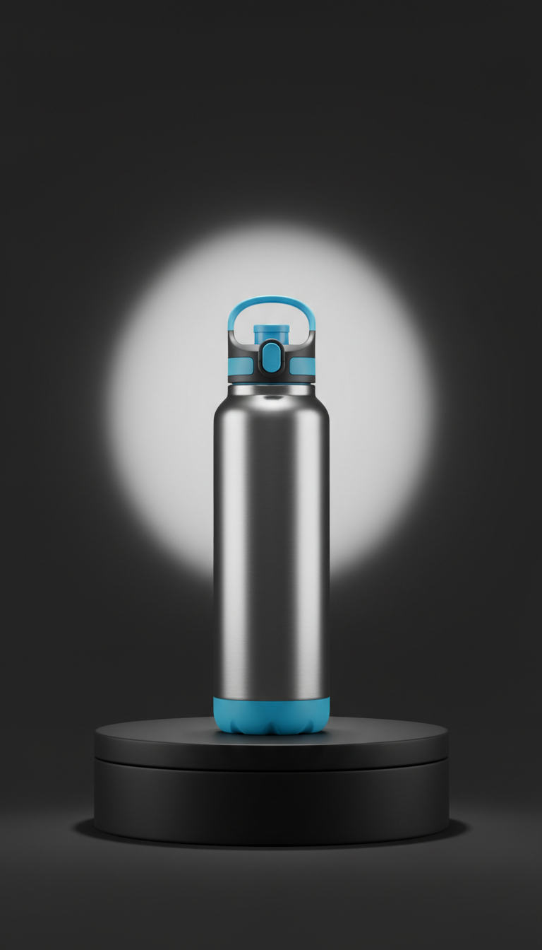 Stainless Steel Water Bottle Electric Blue
