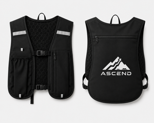 ASCEND Run Vest, front and back view