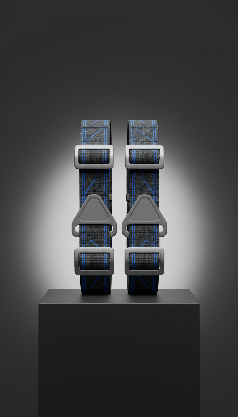 Ergonomic Gym Straps Stainless Hardware