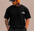 ASCEND Oversized Performance Tee in black with official ASCEND mountain mark
