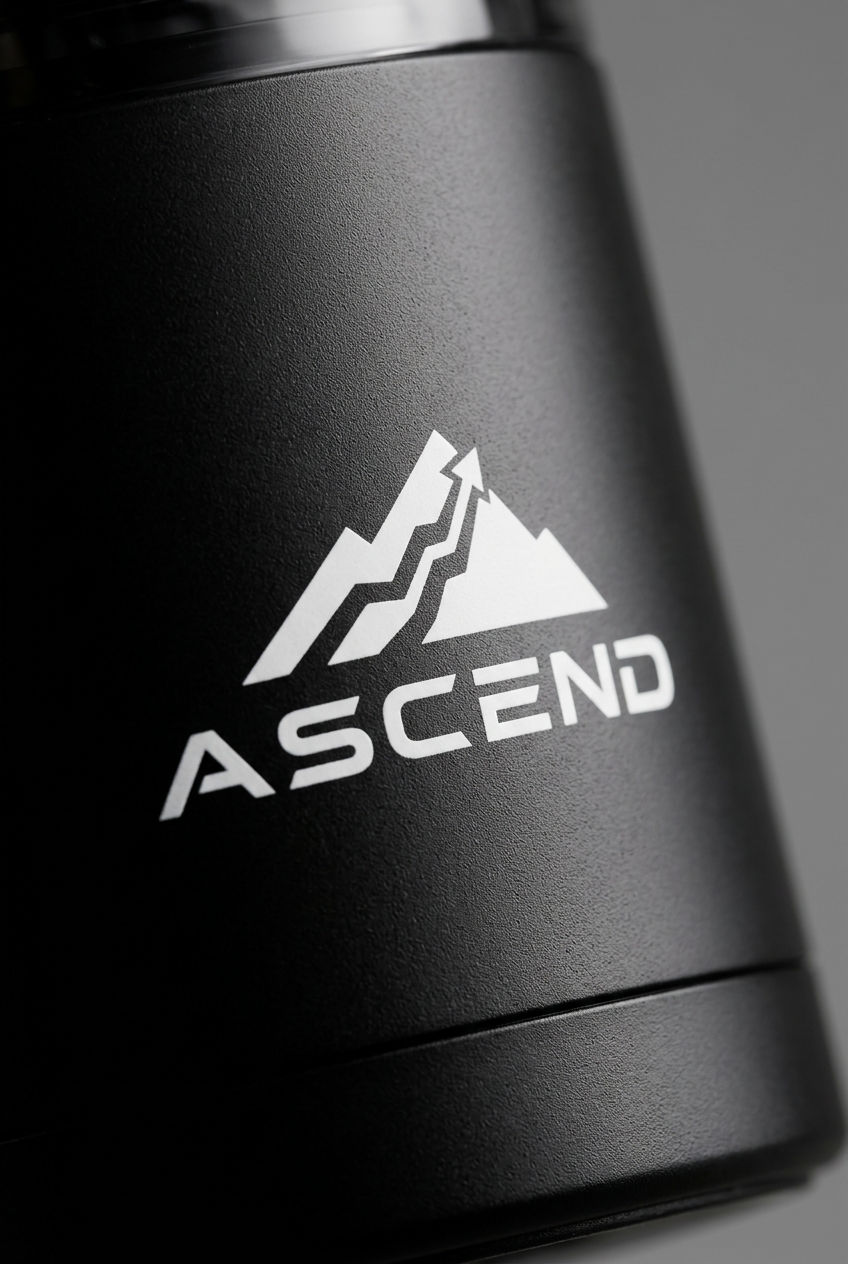 ASCEND logo detail on shaker base